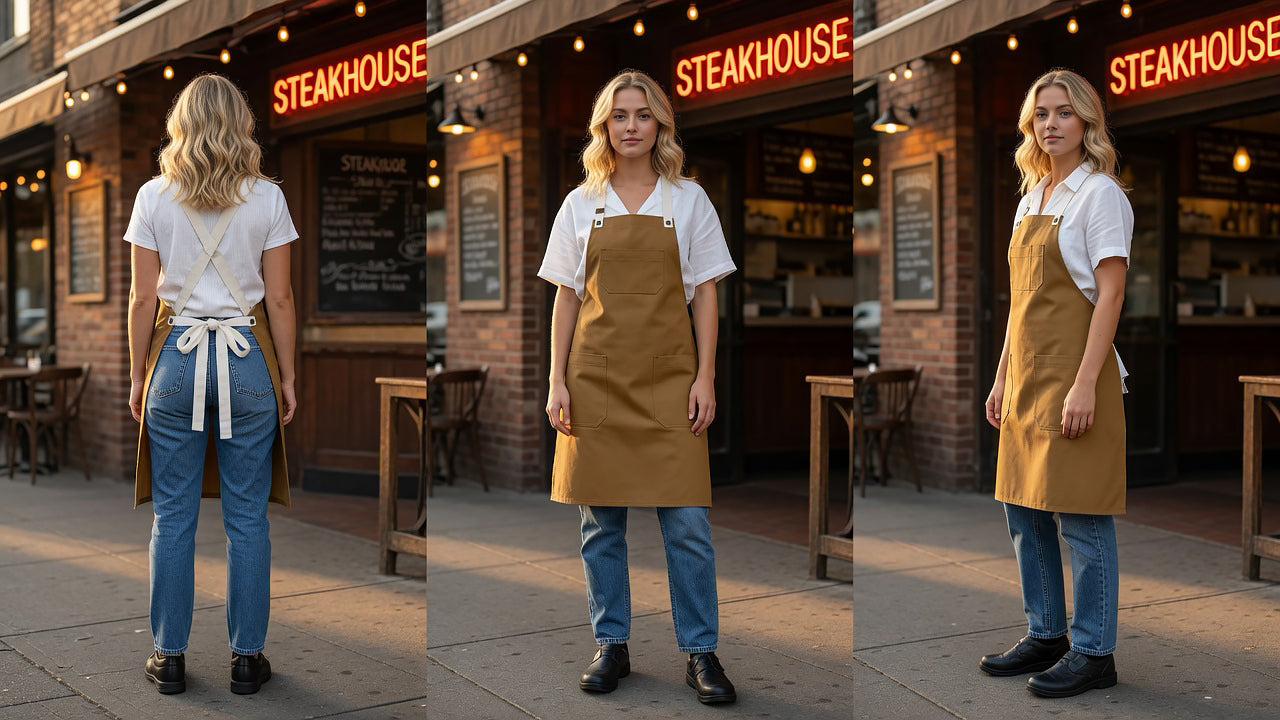 CHEFtog SNAP Apron Duck Tan