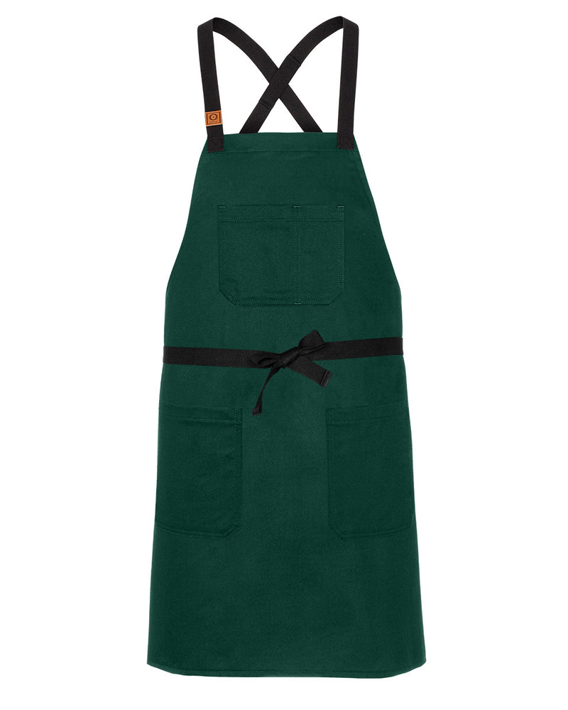 cheftog.com Regular Spruce Bull Denim CrossBack Snap Tie Apron 2030S-24BD-RG