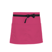 cheftog.com  Hot Pink Lightweight Quarter Length Four Pocket Server Apron 1110-64PC-4P