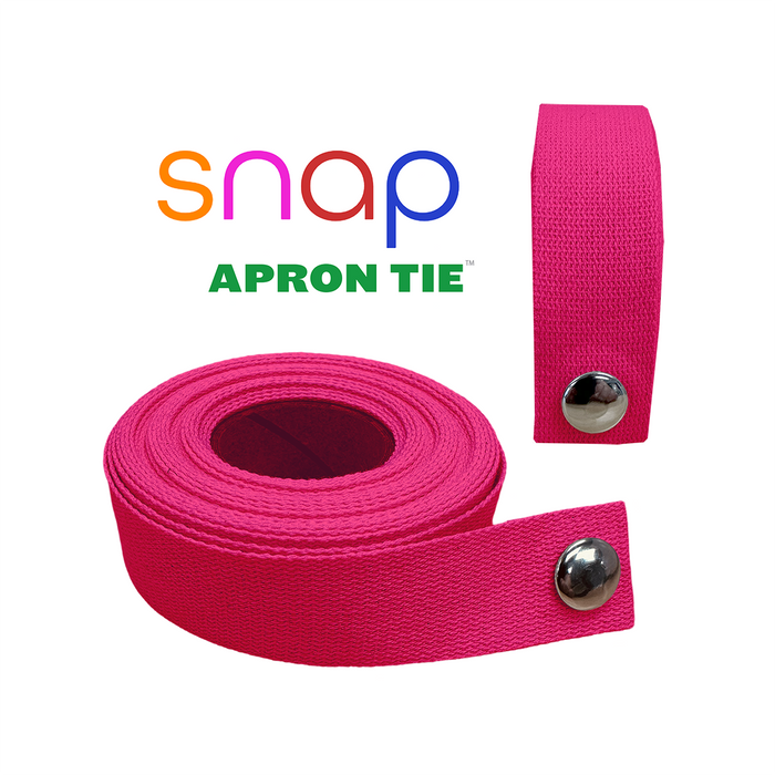 cheftog.com Regular Fuchsia Snap Apron Tie Pack FUC-STP-XB-RG