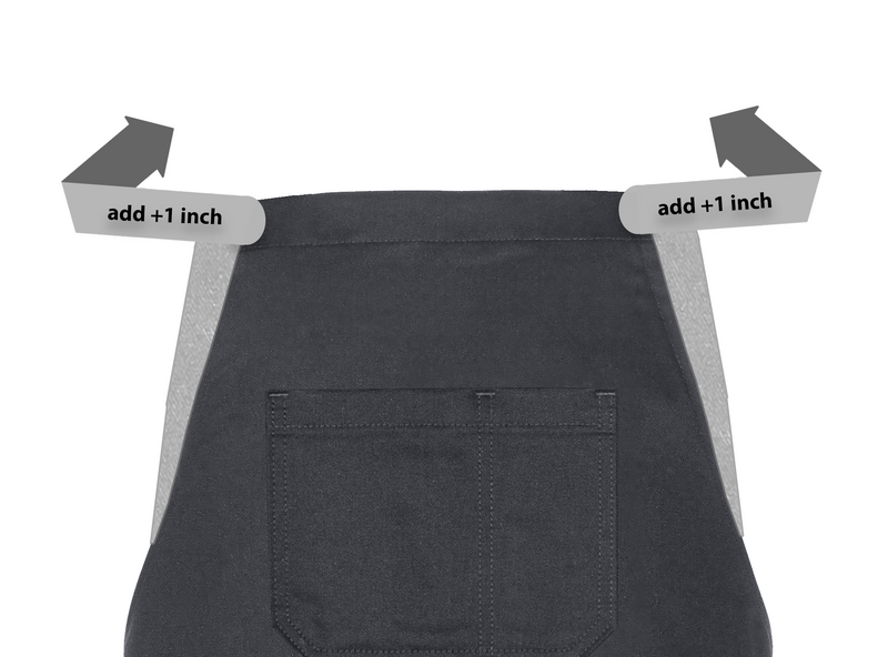 cheftog.com  BIB.ADD.1 Widen Apron Bib BIBADD-1