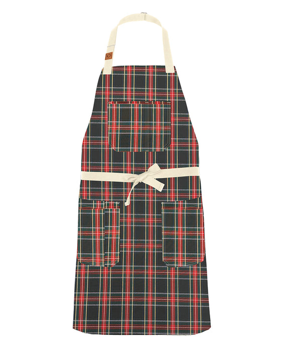 cheftog.com Regular Tartan1 Lightweight Snap Tie Apron 1020S-68PC-RG