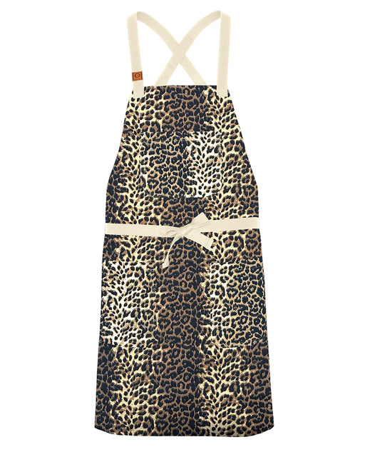 cheftog.com Regular Leopard Lightweight Cross Back Snap Tie Apron 1030S-67PC-RG