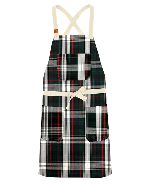 cheftog.com Regular Tartan2 Lightweight Cross Back Snap Tie Apron 1030S-69PC-RG