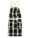 cheftog.com Regular Tartan2 Lightweight Cross Back Apron 1030-69PC-RG