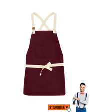 cheftog.com Regular Burgundy Lightweight Mixologist CrossBack Apron 1011-70PC-RG