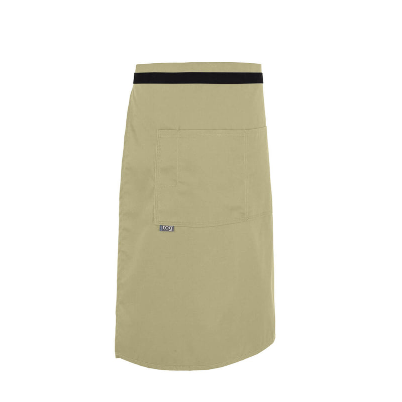 cheftog.com   Lightweight Three Quarter Length Four Pocket Server Apron 