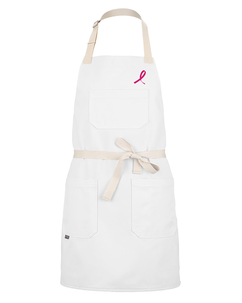 Apron with a Purpose – Pink Ribbon Apron Supporting Breast Cancer