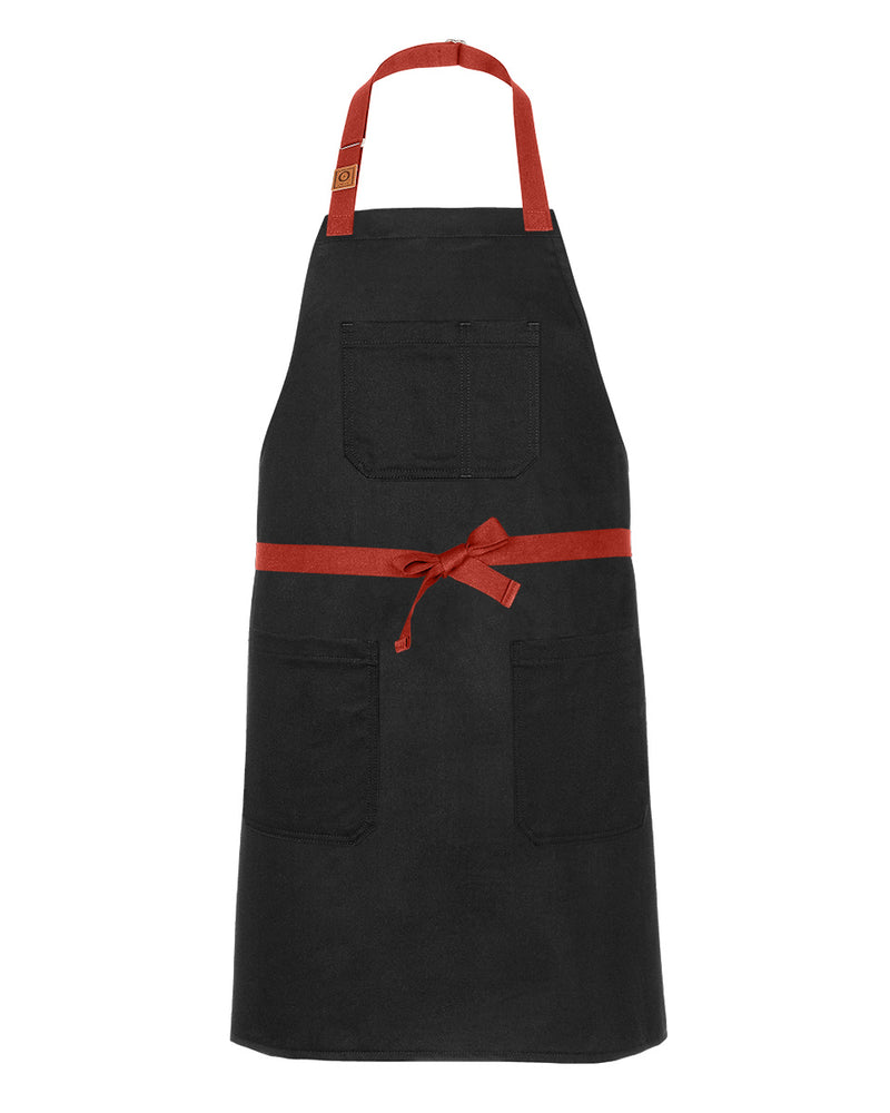 cheftog.com Regular Black Angry Bull Denim Apron 2000-01BD-AB-RG