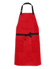 cheftog.com Regular Red Bull Denim Apron 2020-33BD-RG