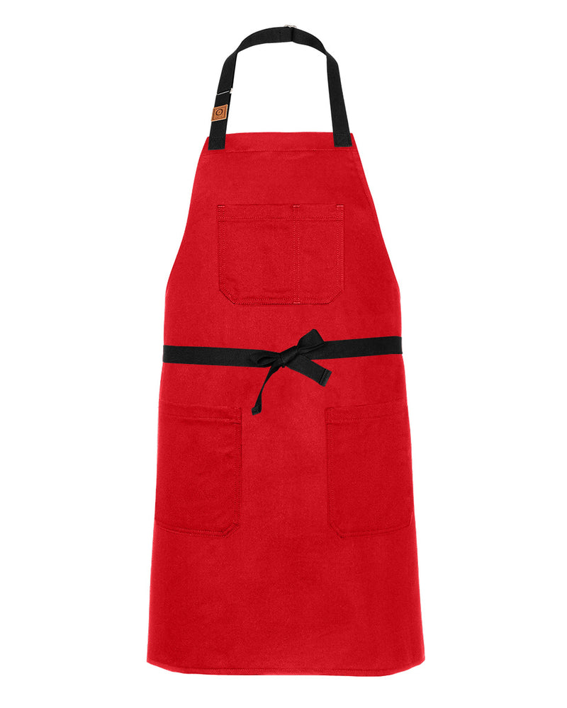 cheftog.com Regular Red Bull Denim Apron 2020-33BD-RG