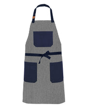 cheftog.com Regular Navy Chicago Stock Yard Butcher Apron 5010-RG