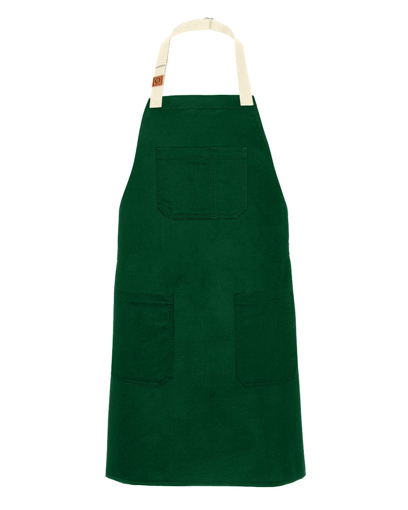 cheftog.com Regular Emerald Chino Twill Snap Tie Apron 2600S-50CT-RG