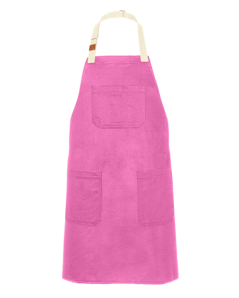 cheftog.com Regular Fuchsia Chino Twill Snap Tie Apron 2600S-53CT-RG