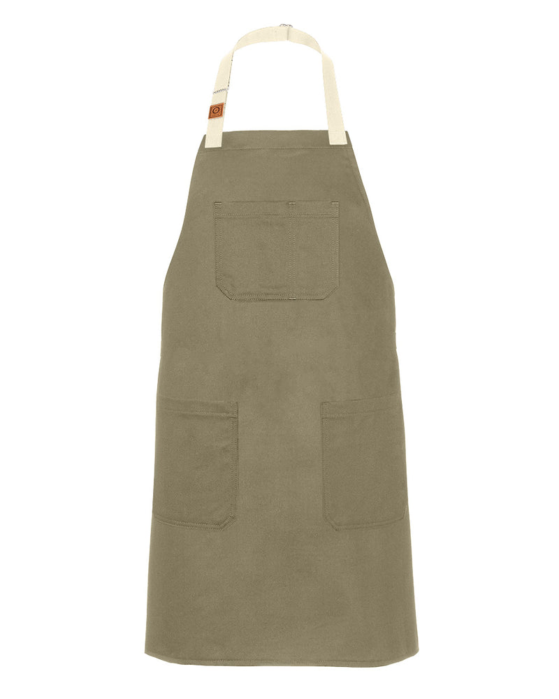 cheftog.com Regular Khaki Chino Twill Snap Tie Apron 2600S-04CT-RG