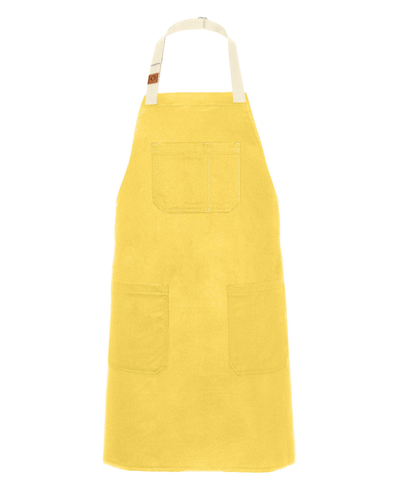 cheftog.com Regular Lemon Chino Twill Snap Tie Apron 2600S-29CT-RG