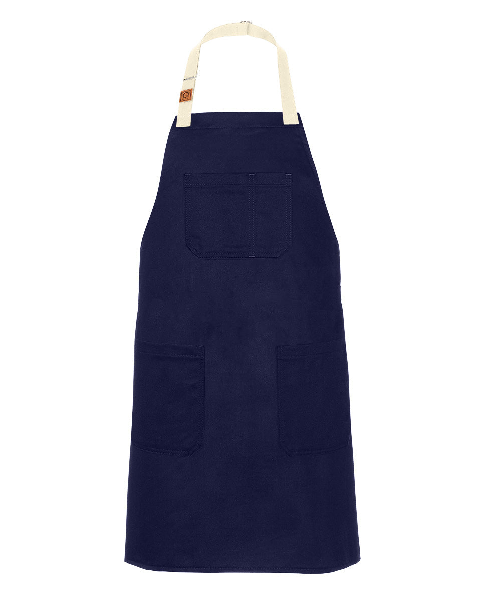 エプロン・三角巾 TAKIMAKI ORIGINAL ORGANIC APRON / NAVY Chino Twill Apron — CHEFtog
