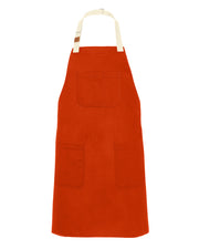 cheftog.com Regular Orange Chino Twill Snap Tie Apron 2600S-49CT-RG