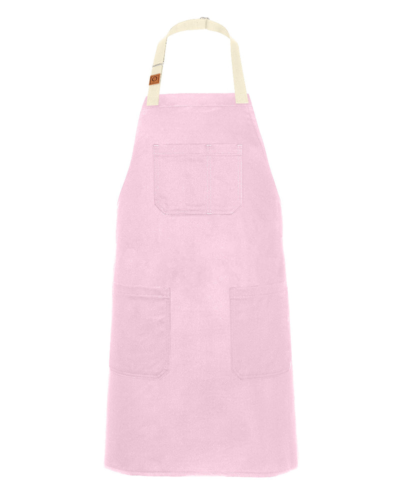 cheftog.com Regular Pink Chino Twill Snap Tie Apron 2600S-22CT-RG