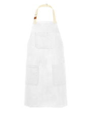 cheftog.com Regular White Chino Twill Snap Tie Apron 2600S-02CT-RG
