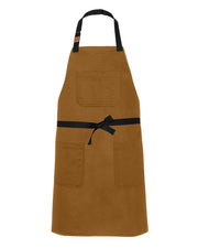cheftog.com Regular Tan Duck Water Resistant Snap Tie Apron 2240S-40DC-RG
