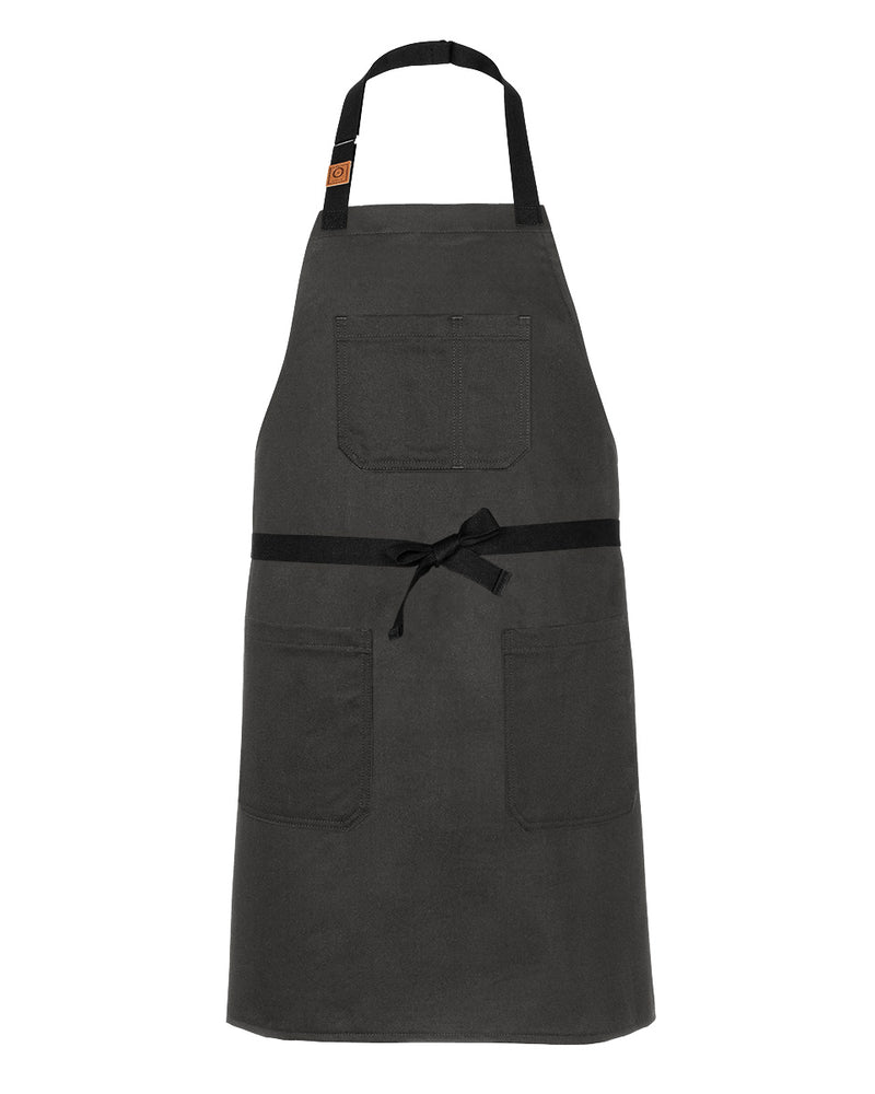 cheftog.com Big and Tall Graphite Hopsack Canvas Apron 2420-44HC-BT