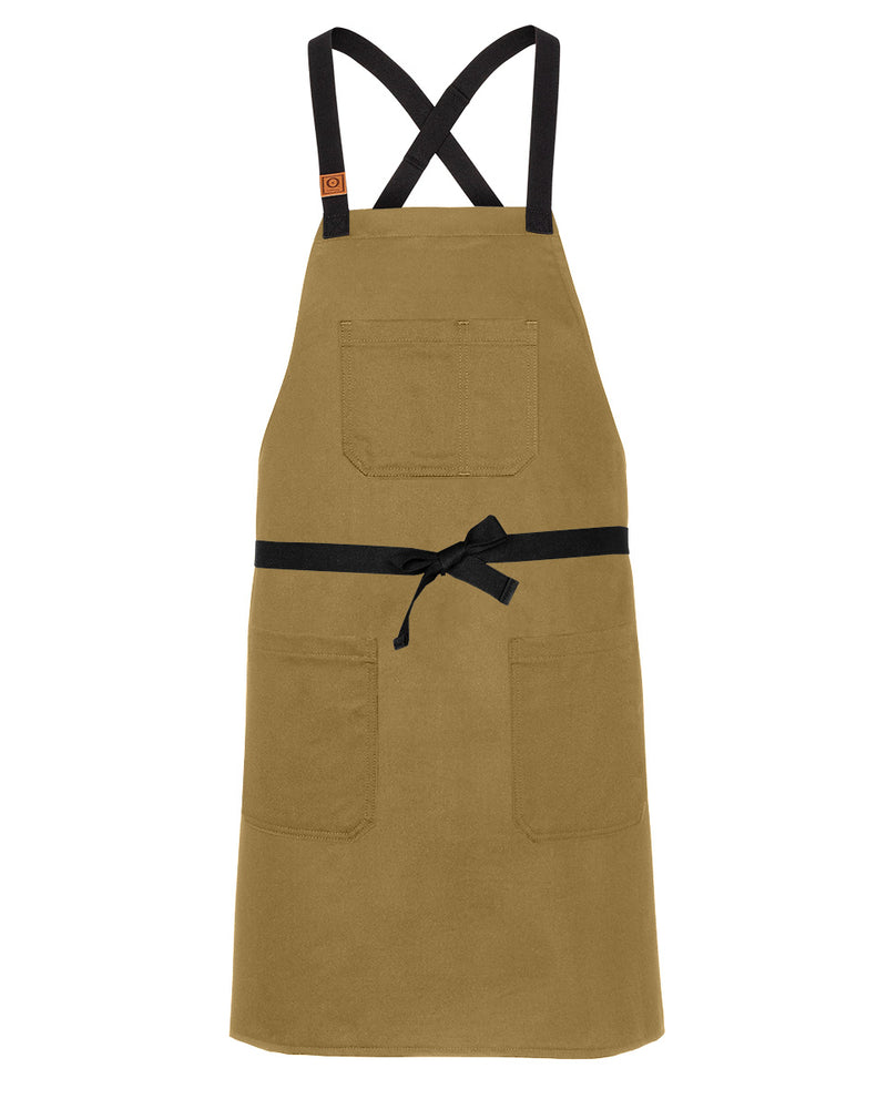 cheftog.com Regular Husk Bull Denim CrossBack Snap Tie Apron 2030S-42BD-RG