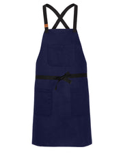 cheftog.com Regular Navy Bull Denim CrossBack Snap Tie Apron 2030S-10BD-RG