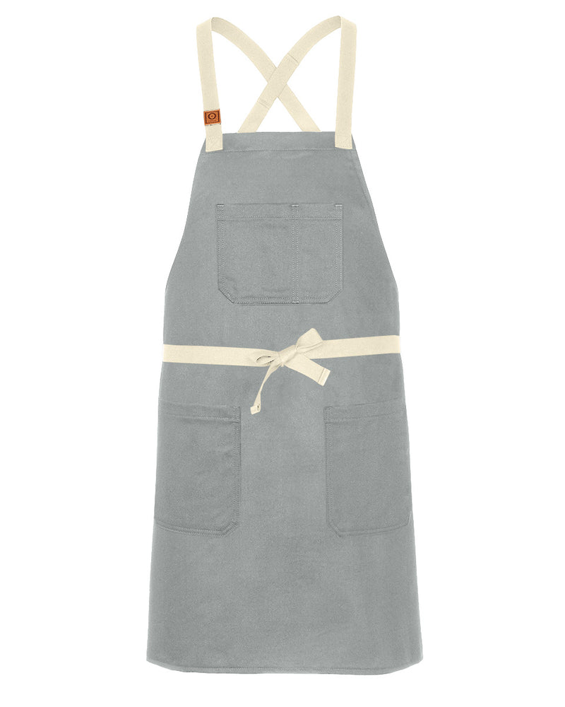cheftog.com Regular Cloud Chino Twill CrossBack Snap Tie Apron 2630S-36CT-RG