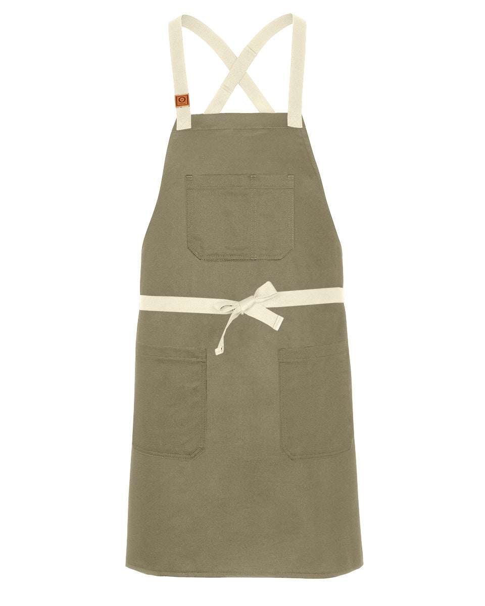 Chino Twill CrossBack Apron – Durable, Comfortable & Customizable