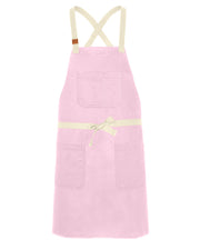 cheftog.com Regular Pink Chino Twill CrossBack Snap Tie Apron 2630S-22CT-RG