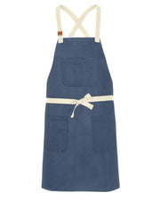 cheftog.com Regular Slate Chino Twill CrossBack Snap Tie Apron 2630S-12CT-RG