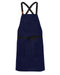 cheftog.com Big and Tall Navy Duck Water Resistant Cross Back Apron 2230-10DC-BT