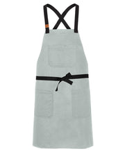 cheftog.com Big and Tall Cloud Hopsack Canvas CrossBack Snap Tie Apron 2430S-33HC-BT