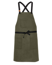 cheftog.com Big and Tall Jalapeno Hopsack Canvas CrossBack Snap Tie Apron 2430S-41HC-BT