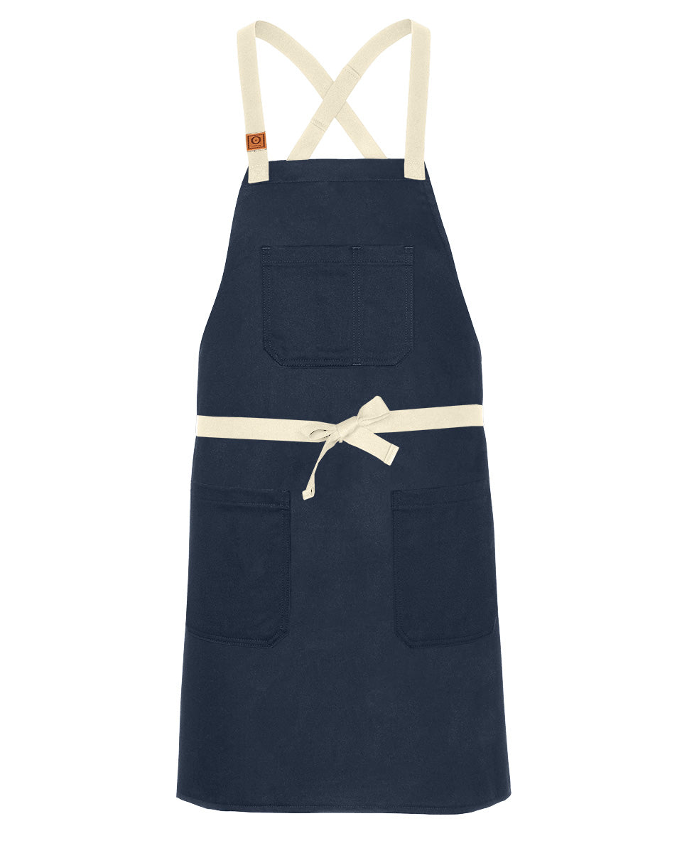 エプロン・三角巾 ENGINEERED GARMENTS/Long Apron/Navy Lightweight CrossBack Apron — CHEFtog