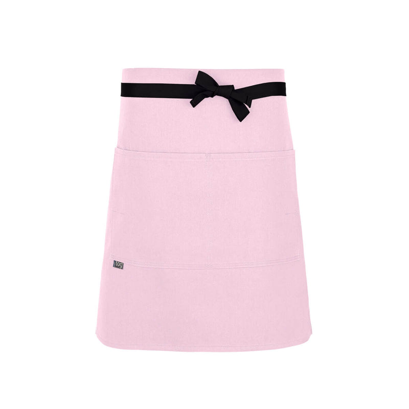 cheftog.com  Pink Lightweight Half Length Four Pocket Server Apron 1120-22PC-4P