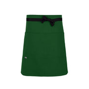 cheftog.com  Green Pepper Lightweight Half Length Four Pocket Server Apron 1120-30PC-4P