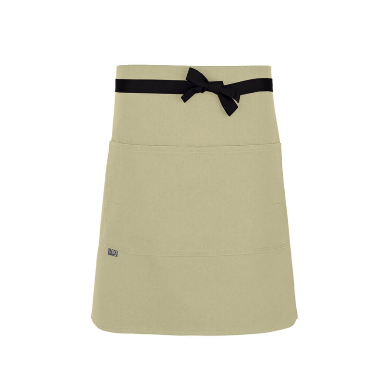 cheftog.com  Rice Lightweight Half Length Four Pocket Server Apron 1120-43PC-4P