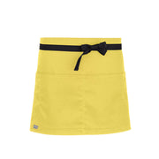 cheftog.com  Lemon Lightweight Quarter Length Four Pocket Server Apron 1110-54PC-4P