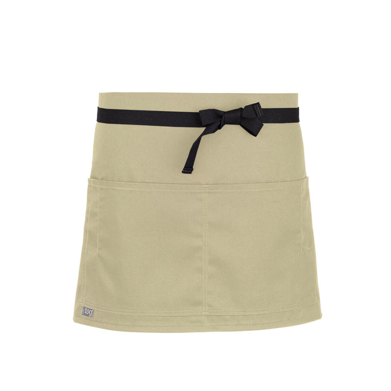 cheftog.com  Rice Lightweight Quarter Length Four Pocket Server Apron 1110-43PC-4P