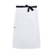 cheftog.com  White Lightweight Three Quarter Length Four Pocket Server Apron 1130-02PC-4P