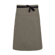 cheftog.com  Khaki Lightweight Three Quarter Length Four Pocket Server Apron 1130-04PC-4P