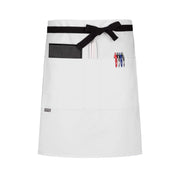 cheftog.com  White Performance Half Length Three Pocket Server Apron 2121-02CT-3P