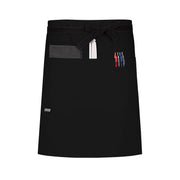 cheftog.com  Black Performance Half Length Three Pocket Server Apron 2121-01CT-3P