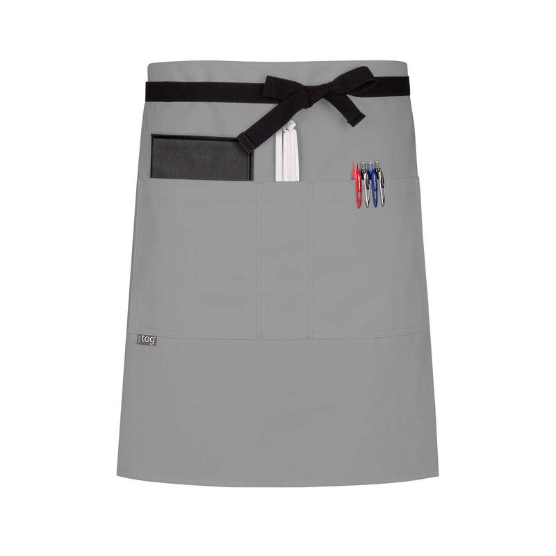 cheftog.com  Cloud Performance Half Length Three Pocket Server Apron 2121-36CT-3P