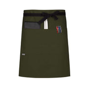 cheftog.com  Jalapeno Performance Half Length Three Pocket Server Apron 2121-41CT-3P
