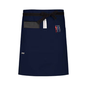 cheftog.com  Navy Performance Half Length Three Pocket Server Apron 2121-10CT-3P