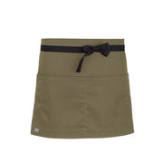 cheftog.com  Khaki Performance Quarter Length Four Pocket Server Apron 2111-04CT-4P
