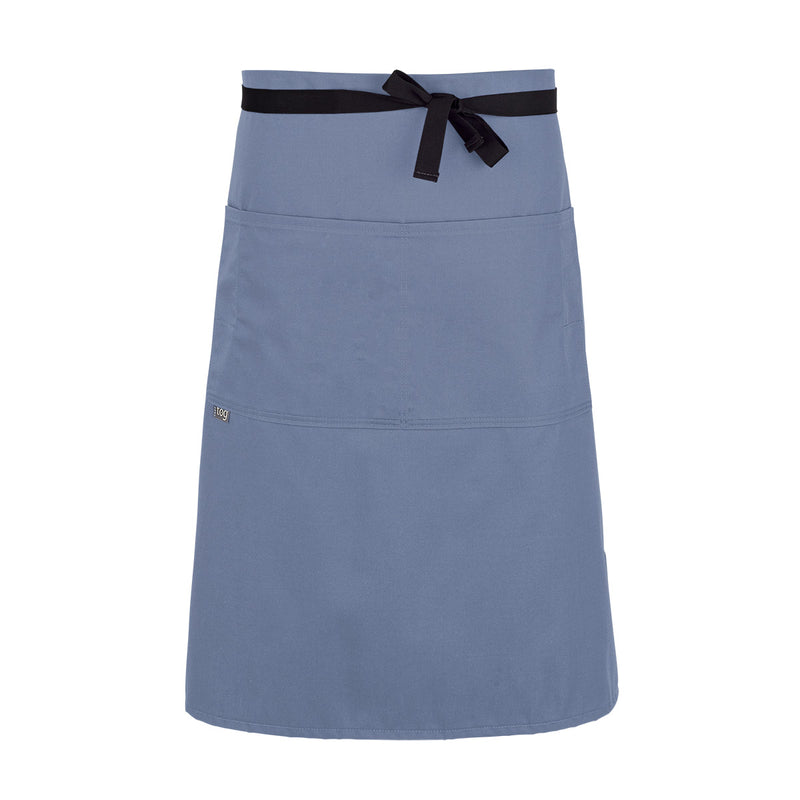 cheftog.com  Blue Stone Performance Three Quarter Length Four Pocket Server Apron 2131-57CT-4P